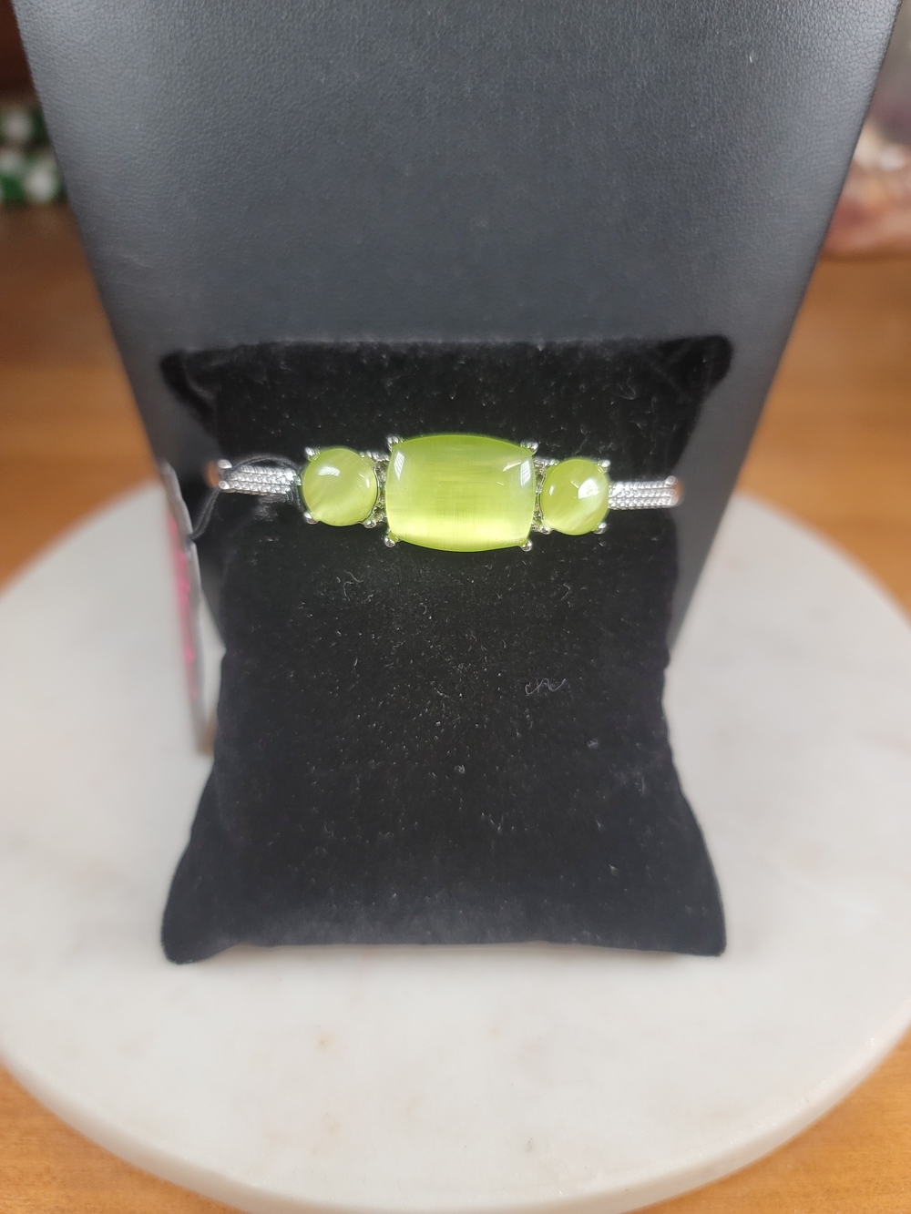 paparazzi Lime Green Cat's Eye Cuff Bracelet